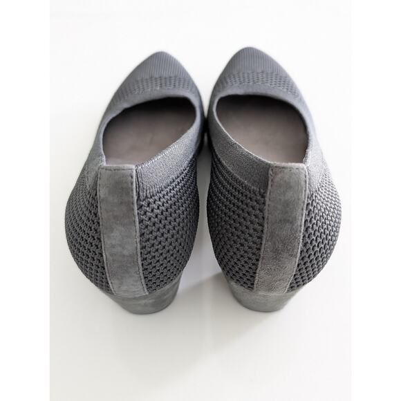 Eileen Fisher Kiss Stretch Knit Pumps Gray Size 7 Comfortable Slip-On Shoes $195 - Picture 4 of 6
